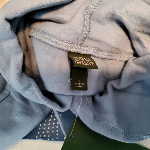 Wild Fable Blue Hoodie With Rhinestones Embellishment Size M Cotton/Polyester - Picture 12 of 12